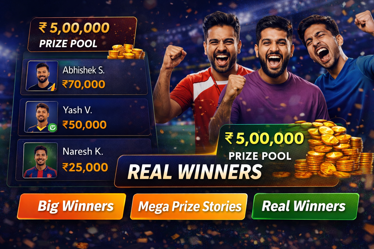 Come Club Hub fantasy cricket result notes