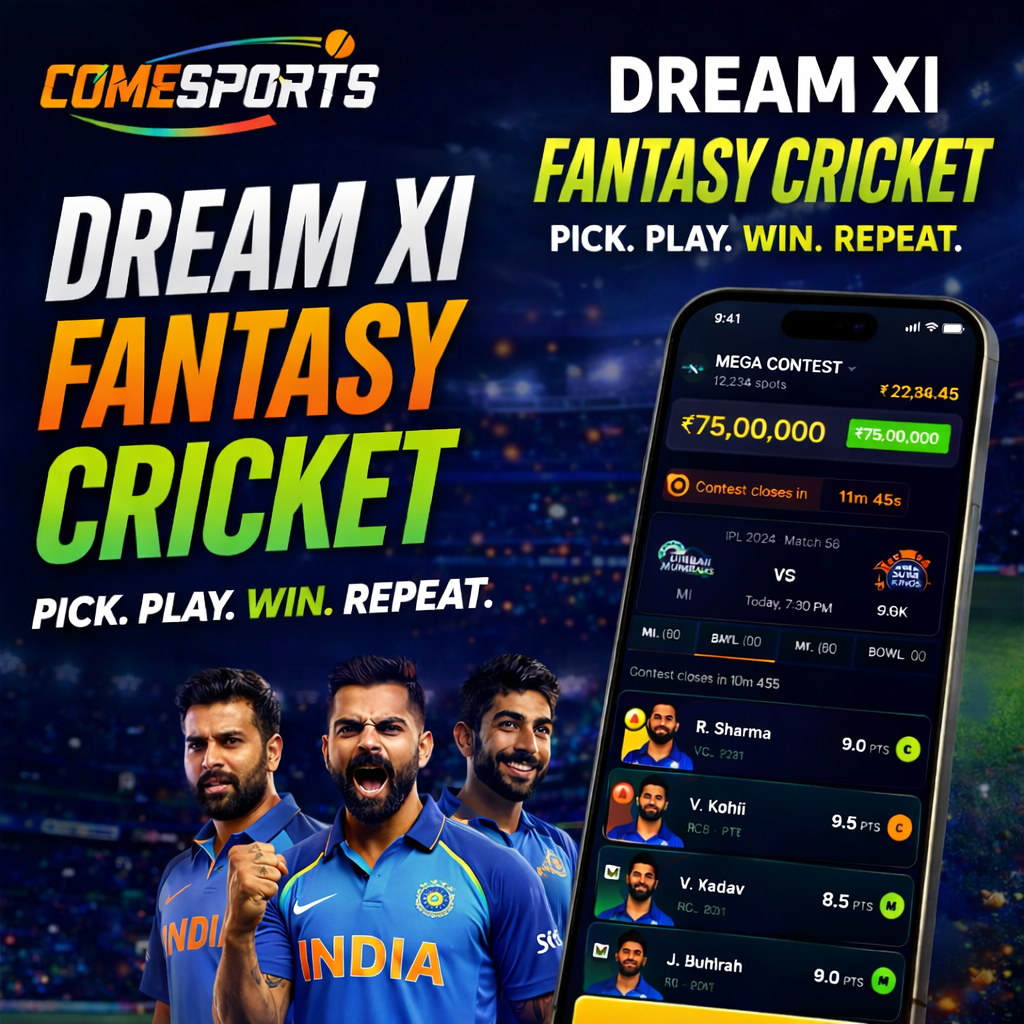 Come Club Hub fantasy cricket challenge visual